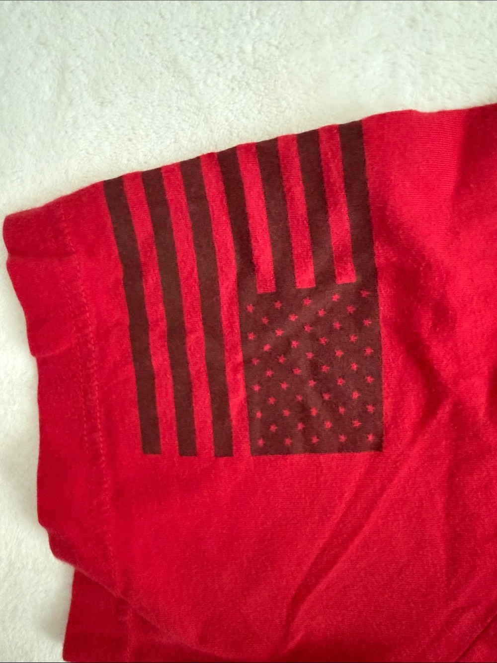 Grunt Style Red Short Sleeve Tee with Tan Soldier Graphic - Picture 3 of 6